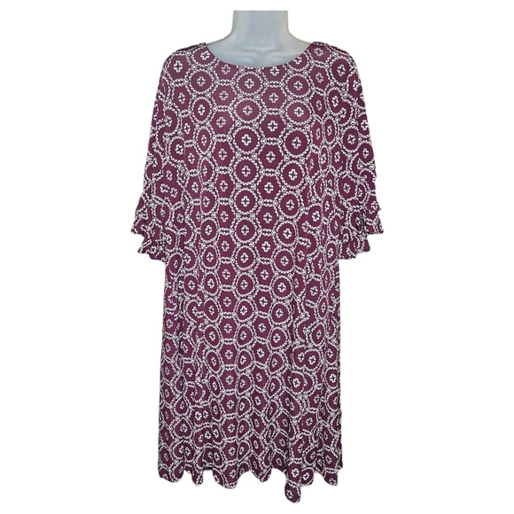 Perceptions Wom 1X Short Sleeve Dress Office Professional Church Fall Winter NWT - Picture 1 of 11